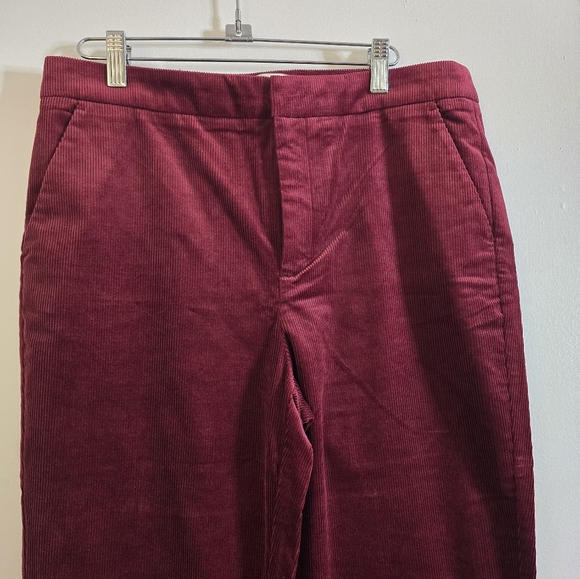 Joie Marcena Cropped Corduroy Pants in blackberry. - Picture 8 of 10